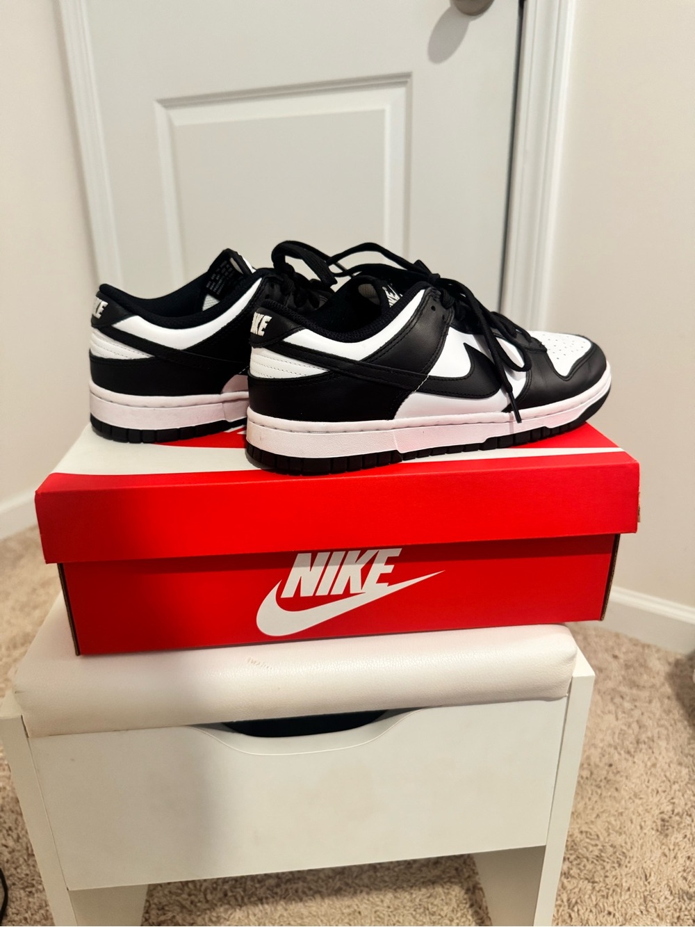 Nike Dunk Low Panda Black White Women’s Size 8